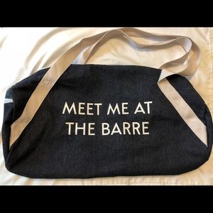 “Meet Me At The Barre” Gym Bag from FabFitFun